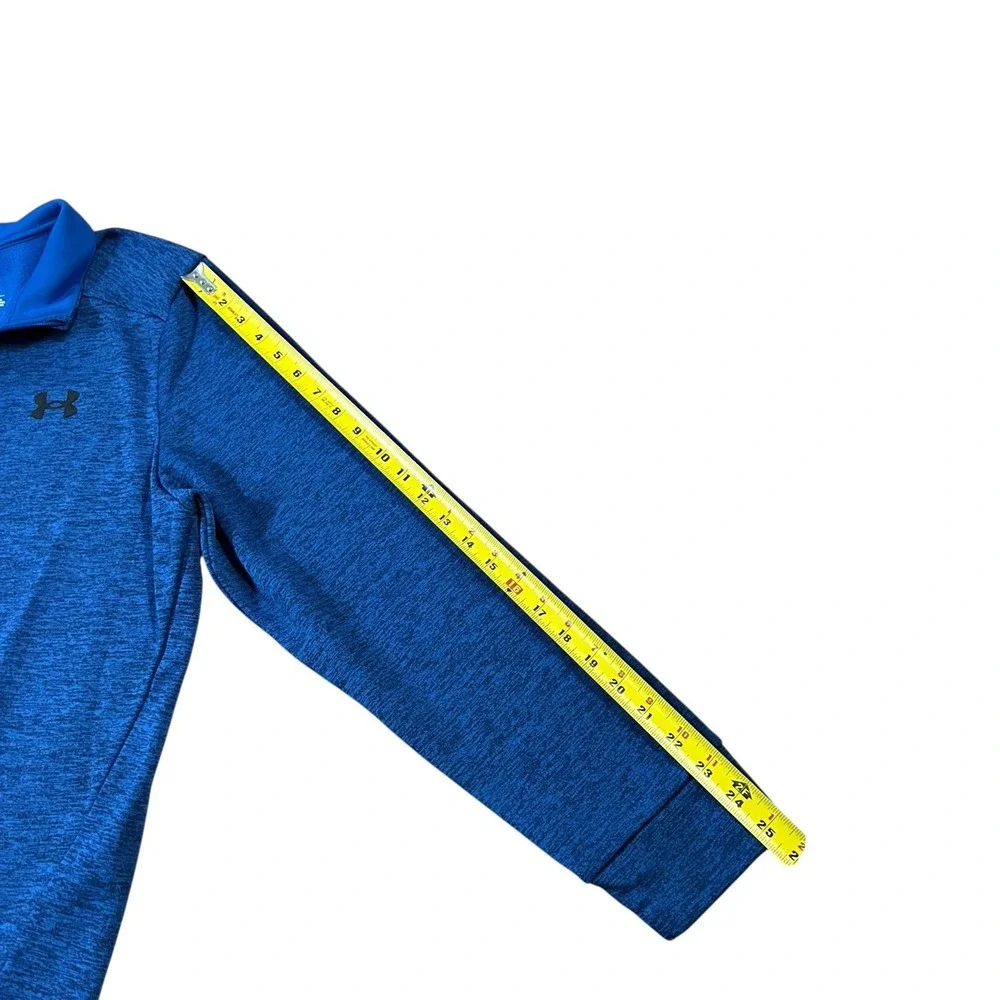 Under Armour Jacket‎ Mens Medium Blue 1/4 Zip Pullover Fleece Outdoors